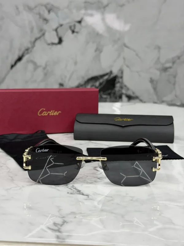 Lentes mica negra · grabado en varilla